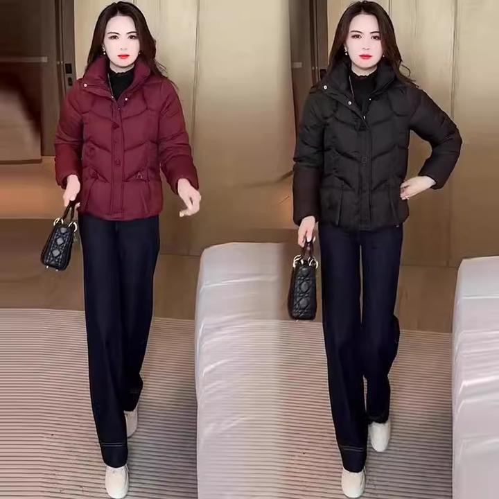 时尚棉服女2024冬季新款时髦洋气小个子短款立领显瘦保暖棉衣棉袄