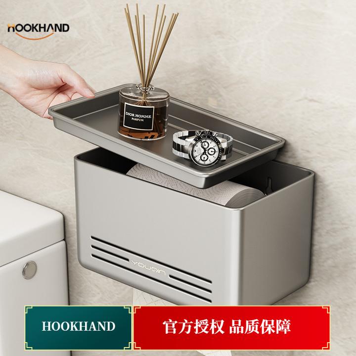 免打孔壁挂厕所防水卷纸架放卫生抽纸纸巾盒置物架