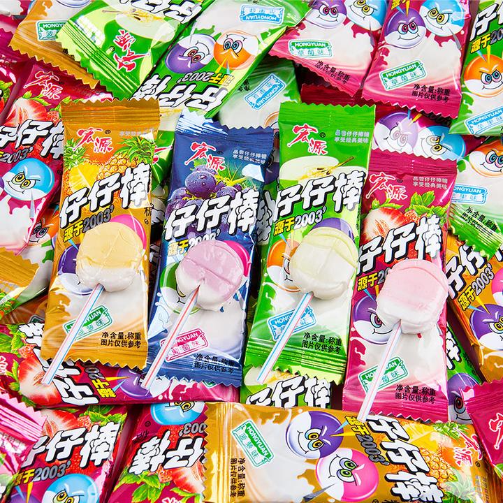 160支【西藏包邮】棒棒糖散装混合水果味8090后童年怀旧糖果小零食
