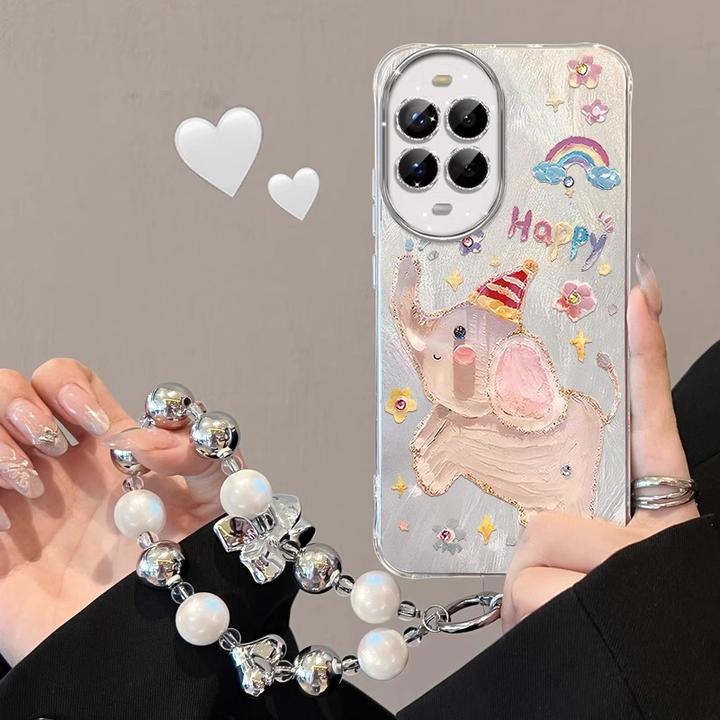 油画小象适用华为nova14手机壳14pro新款13pro羽纱12自带镜头膜11