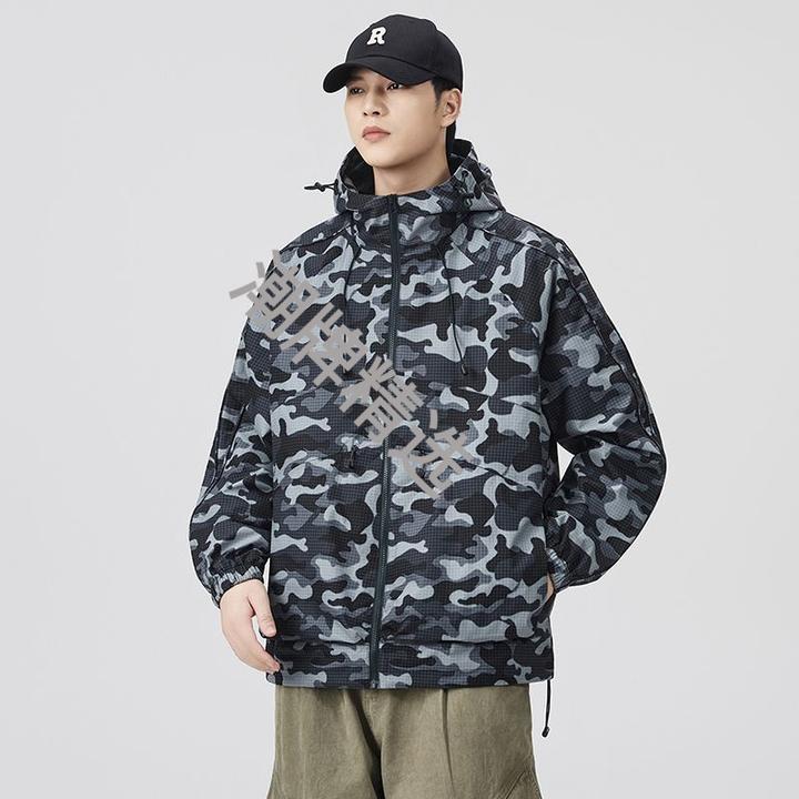 2025秋季夹克外套男连帽夹克复古休闲防风宽松版型潮流百搭帅气外