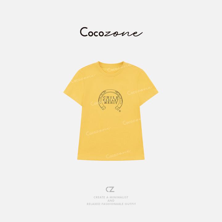 COCO ZONE 刘一一 圆领简约精致感街头风圆领短袖T恤 CD2A1478