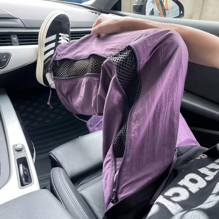 万席透气网眼速干伞兵裤男夏季休闲长裤宽松潮牌登山冲锋裤kp