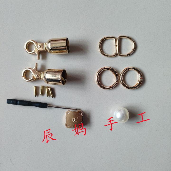 钩织雪莲花包包材料手工编织毛线包牡丹花包包五金辅料