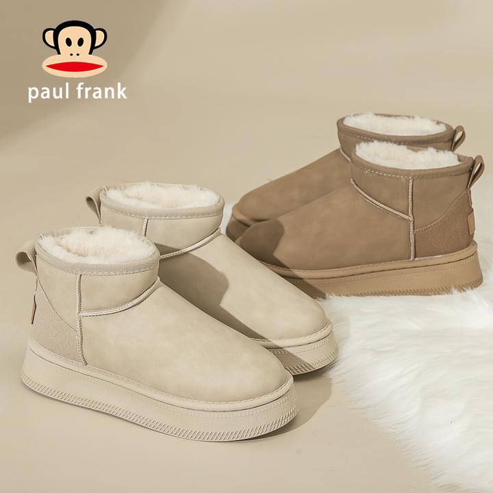 大嘴猴时尚雪地靴保暖女鞋2025新款冬季保暖抗寒厚实棉靴百搭韩版