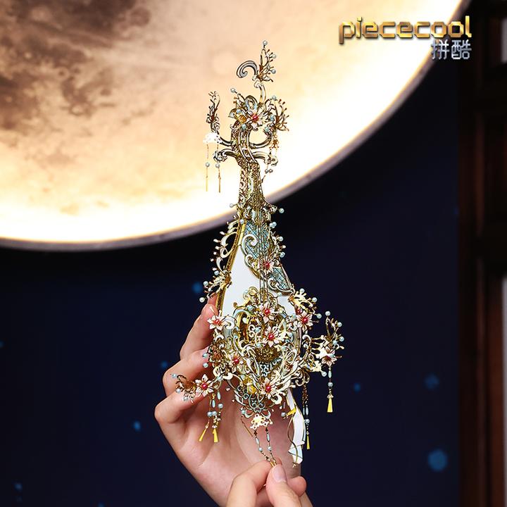 【拼酷】天音弦琵琶潋影金属国风立体拼装拼图传统diy情人节杨玉环