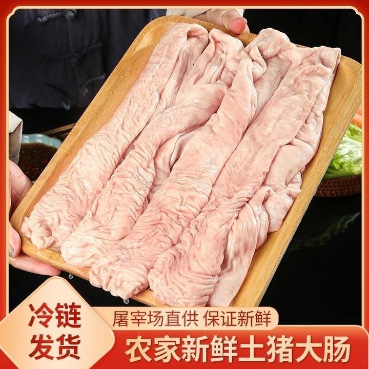 农家散养猪大肠头肥肠新鲜冷冻生鲜整箱批发食材商用5斤