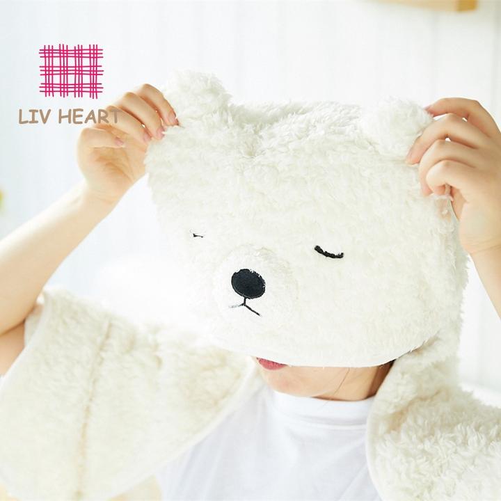 LIV HEART【披肩毯合集】动物印花多用披肩午休空调毯子包戴帽斗篷