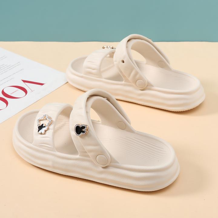 凉鞋女夏季2024新款厚底外穿防滑时尚软底踩屎感海边休闲沙滩凉拖