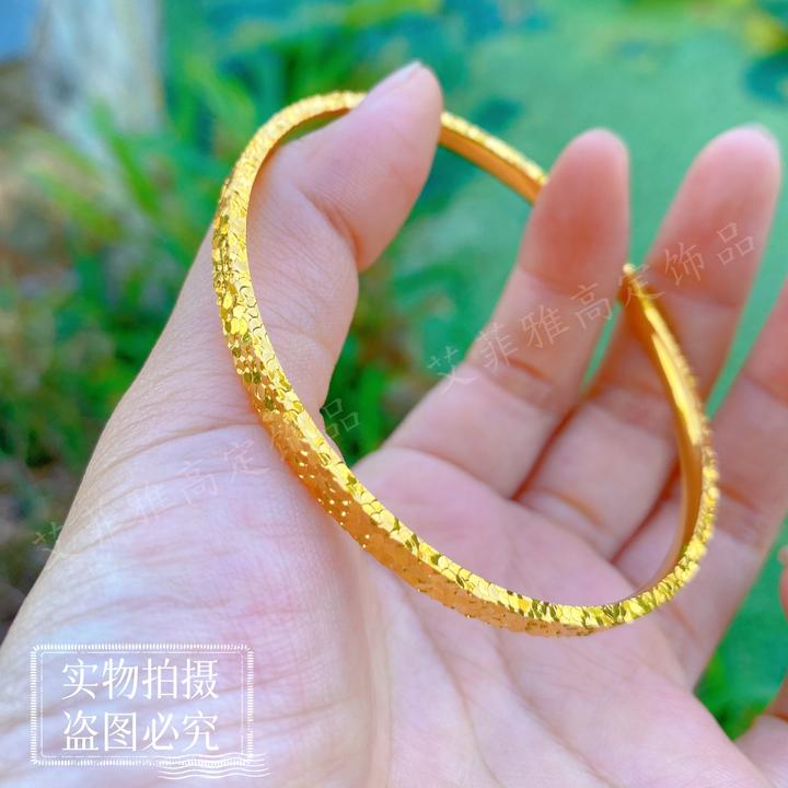 铜合金手镯 精工 4mm碎碎冰手镯