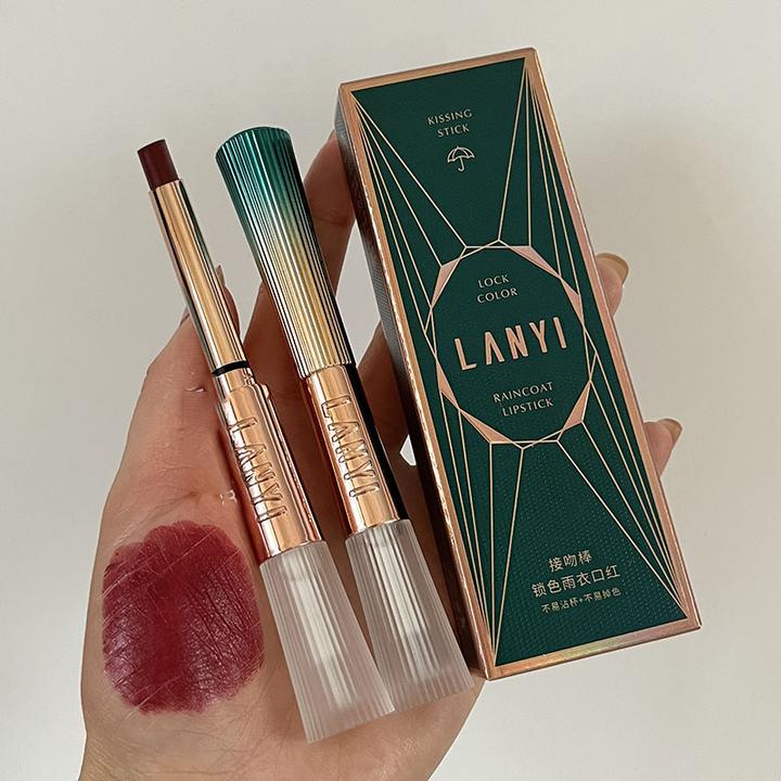 法国大牌不掉色不沾杯滋润肉桂奶茶冻柠细管口红持久正品素颜显白