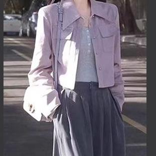 秋季一整套穿搭女2024新款时尚减龄遮肉气质上衣开衫阔腿裤三件套