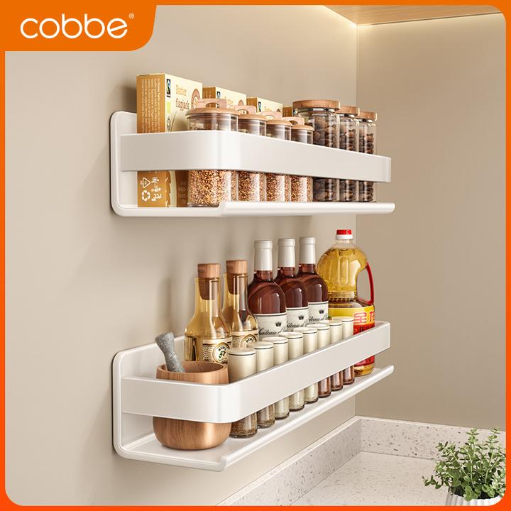 卡贝厨房置物架免打孔多功能家用壁挂式调味料用品架调味品收纳架