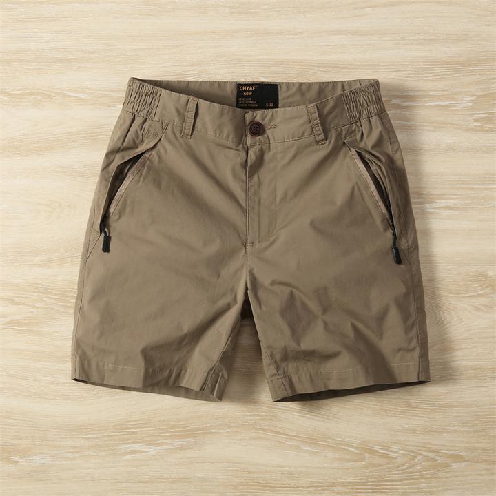 美式复古工装短裤男款夏季宽松纯色百搭薄款直筒运动五分休闲裤子