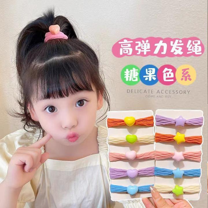 儿童糖果色毛巾圈女童扎马尾丸子头发绳发圈小女孩不伤发头绳发饰