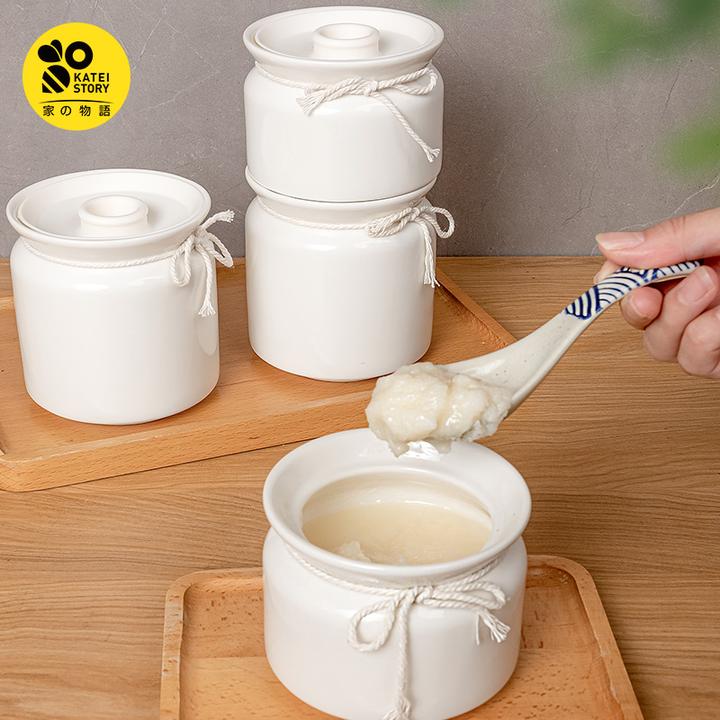 家之物语猪油罐家用耐高温油罐厨房专用陶瓷装荤油辣椒油红油罐子