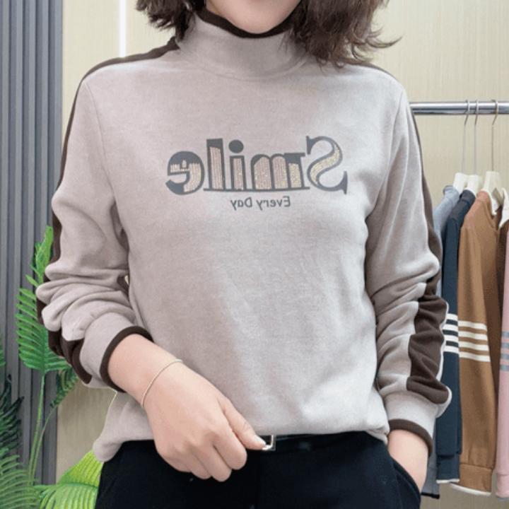 【高品质不起球】2024秋冬新款半高领长袖柔软加厚内搭打底衫卫衣女