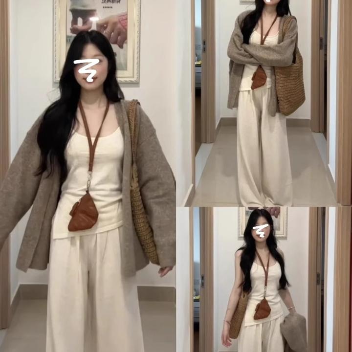 韩系温柔慵懒风毛衣女春秋2025新款早初秋季薄款针织开衫外套上衣