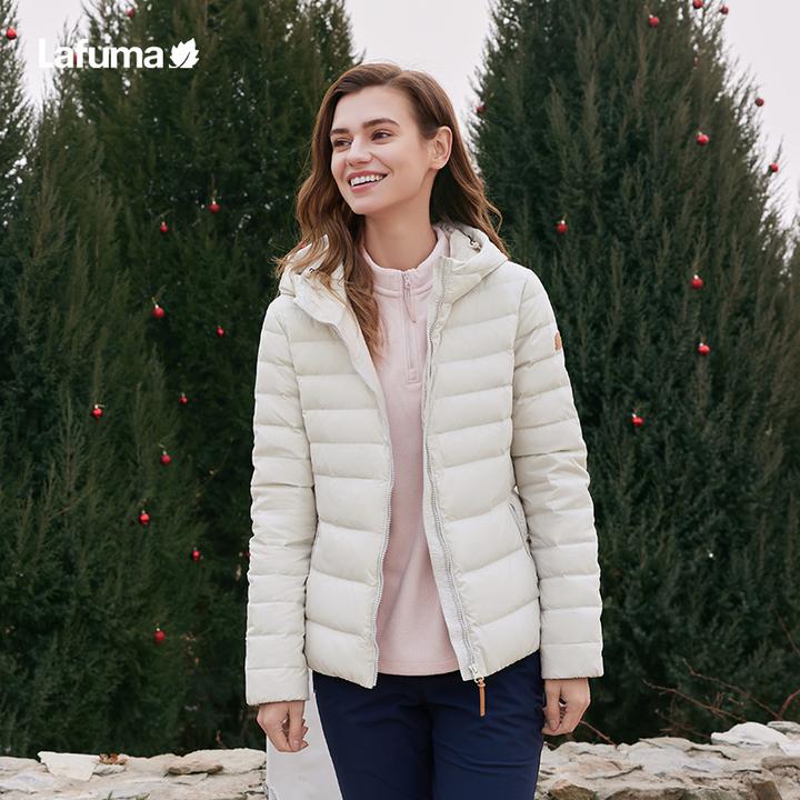 LAFUMA乐飞叶户外秋冬轻薄鹅绒羽绒服女士短款轻量外套LFJU4CY60