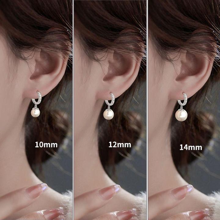 足银耳饰 S999纯银针高级感珍珠耳环女新款爆款轻奢网红时尚百搭