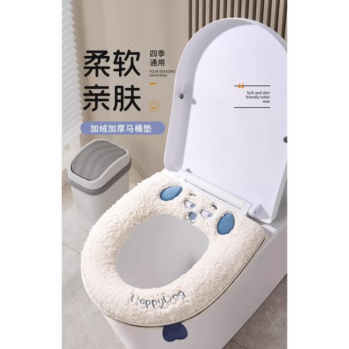 马桶坐垫家用冬季2023新款四季通用加厚防水粘贴坐便器垫圈套座圈