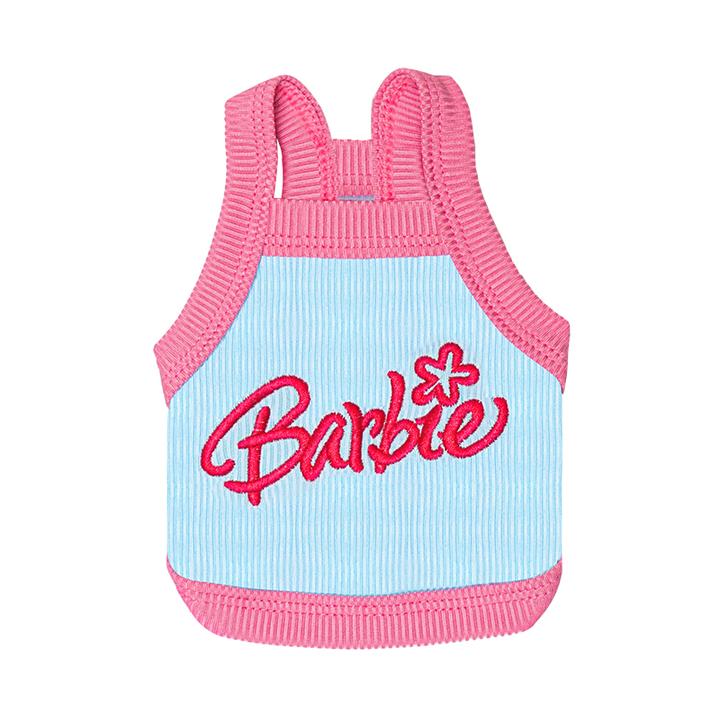 夏季韩国狗狗衣服冰丝夏天降温防晒撞色吊带弹性比熊背心条纹夏日