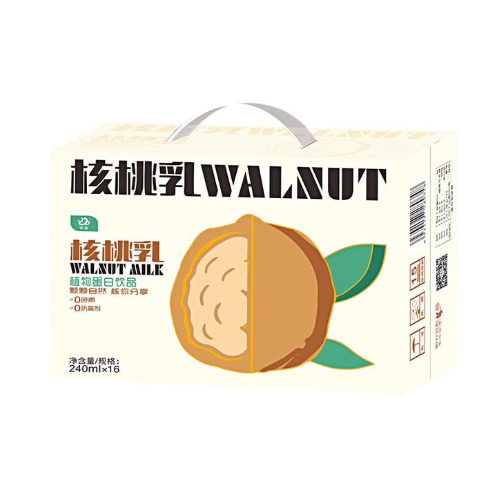 家金 【家金专属】核桃乳植物蛋白饮料山阳特产整箱礼盒240ml*16罐
