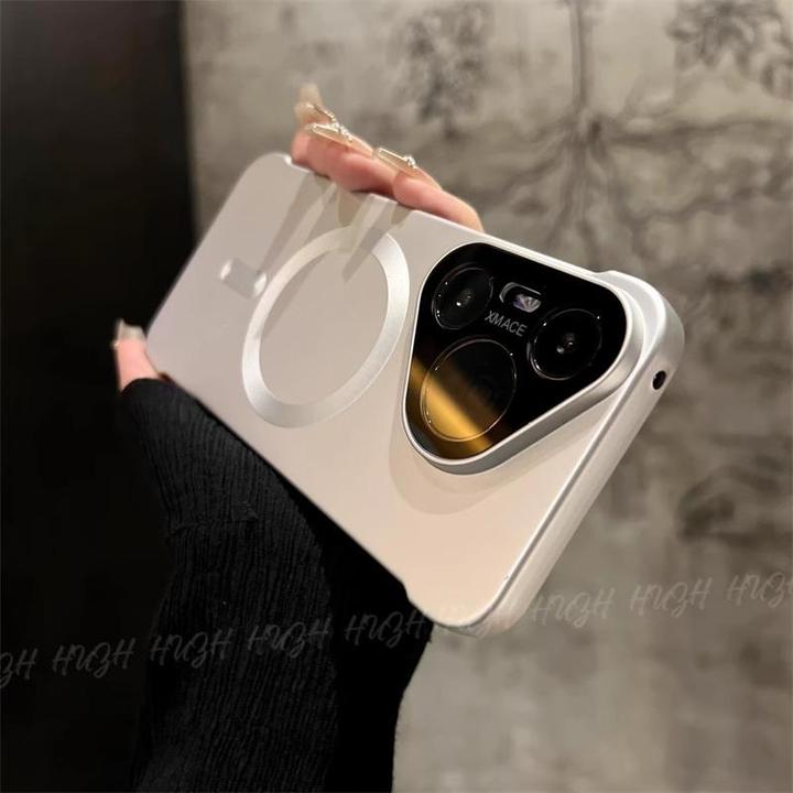 高品质适用华为pura70无边框手机壳p70磁吸pro简约+镜头全包ultra