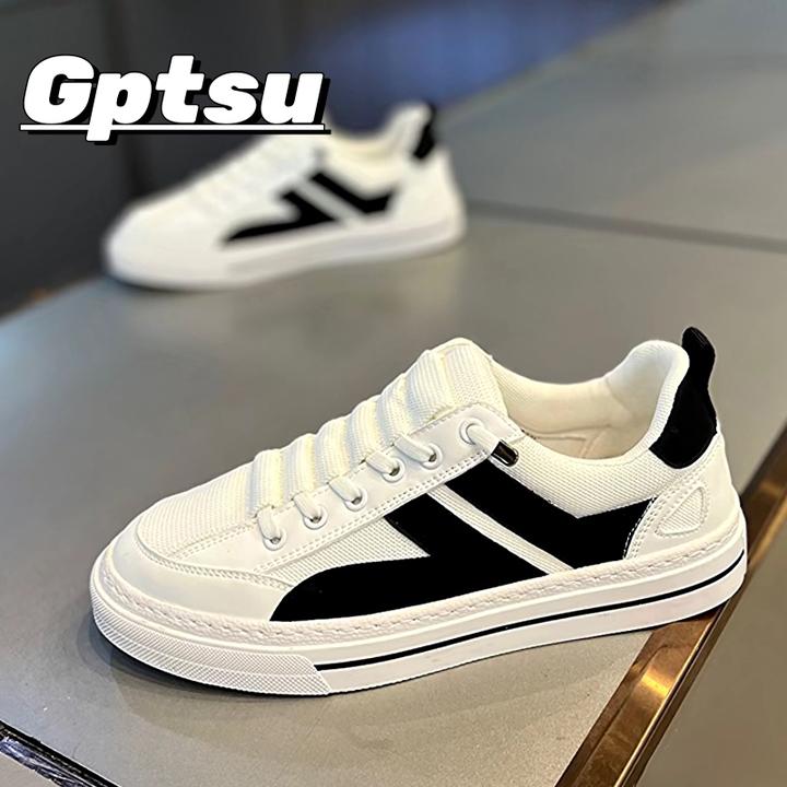 GPTSu板鞋男小白鞋春秋新款百搭休闲运动男鞋夏季网面透气潮鞋男