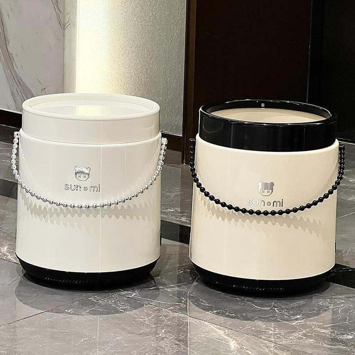 高颜值垃圾桶带盖家用2024新款客厅卫生间办公室大容量纸篓轻奢风