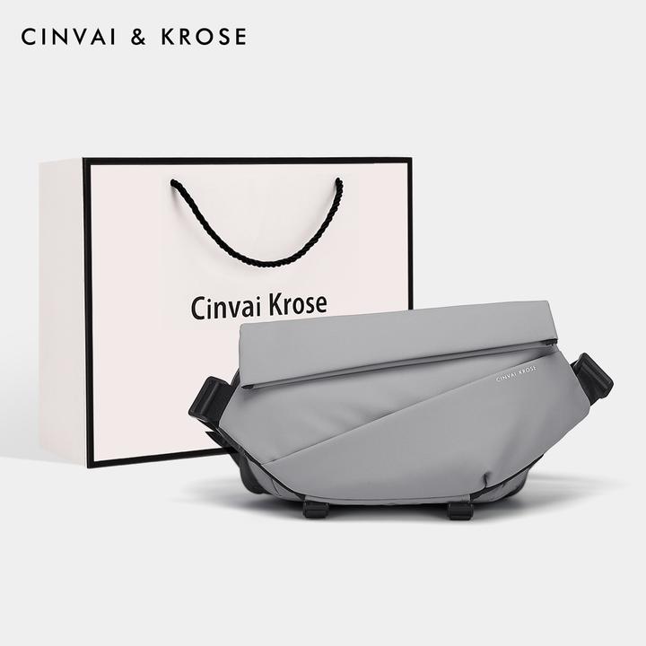 【CinvaiKrose官方正品】胸包男士2025新款斜挎单肩包邮差包送男友