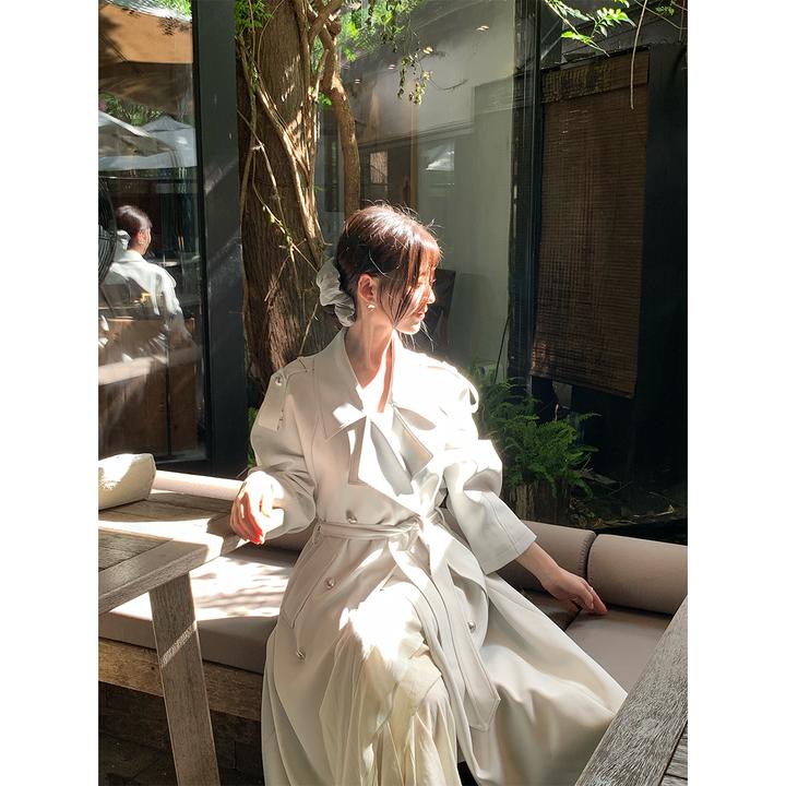 ICELOLLY英伦风超好看风衣外套女小个子2025秋季中长款高级感大衣