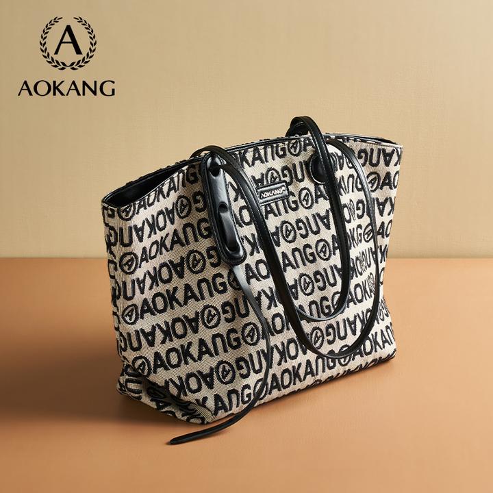 奥康2024新款休闲大容量托特时尚通勤女士百搭手提单肩包-2486