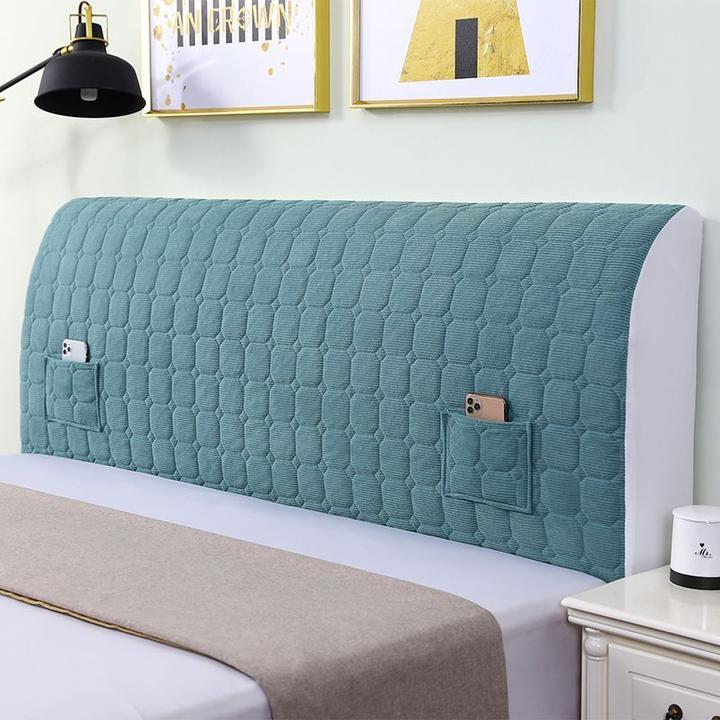 家用全包床头罩柔软舒适款加厚夹棉床头套保护床头防尘罩不起球