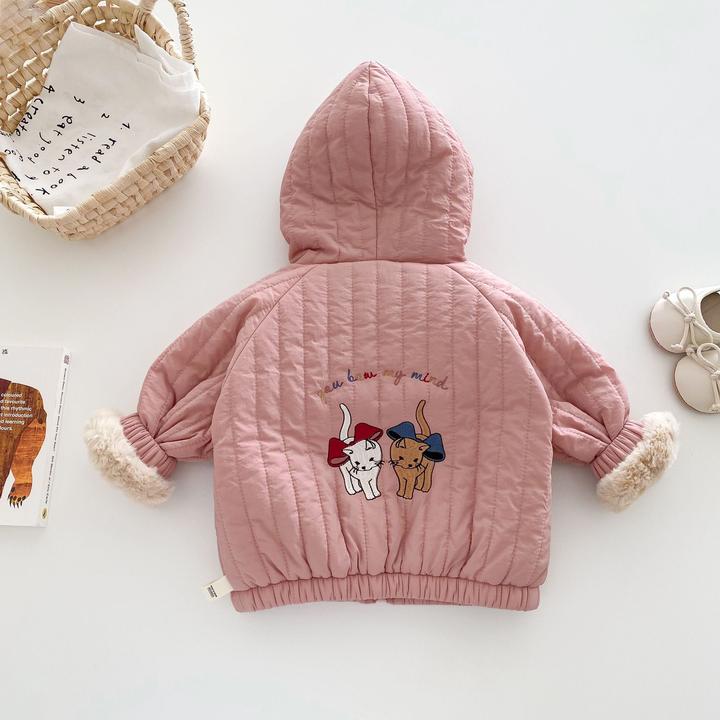 婴儿棉服冬装秋冬棉衣韩版洋气宝宝冬季新款儿童加绒加厚外套保暖