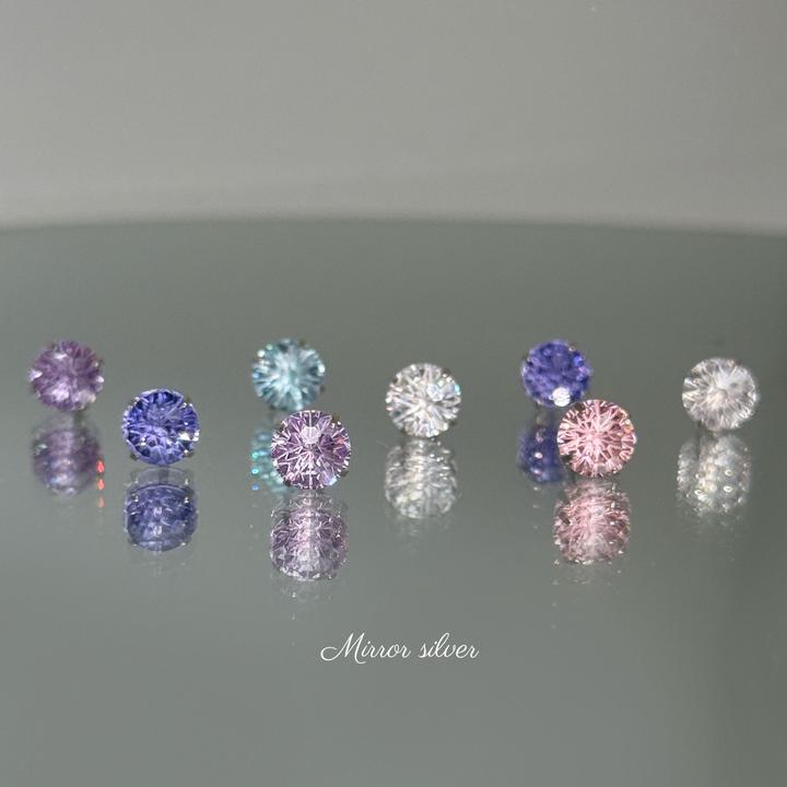 小麋人 足银耳饰 CE9497爆闪烟花切耳钉女耳环耳饰耳骨钉耳蜗新款