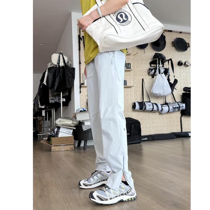 25夏季机能拉链户外运动高弹冰丝速干显瘦百搭男女同款工装休闲裤