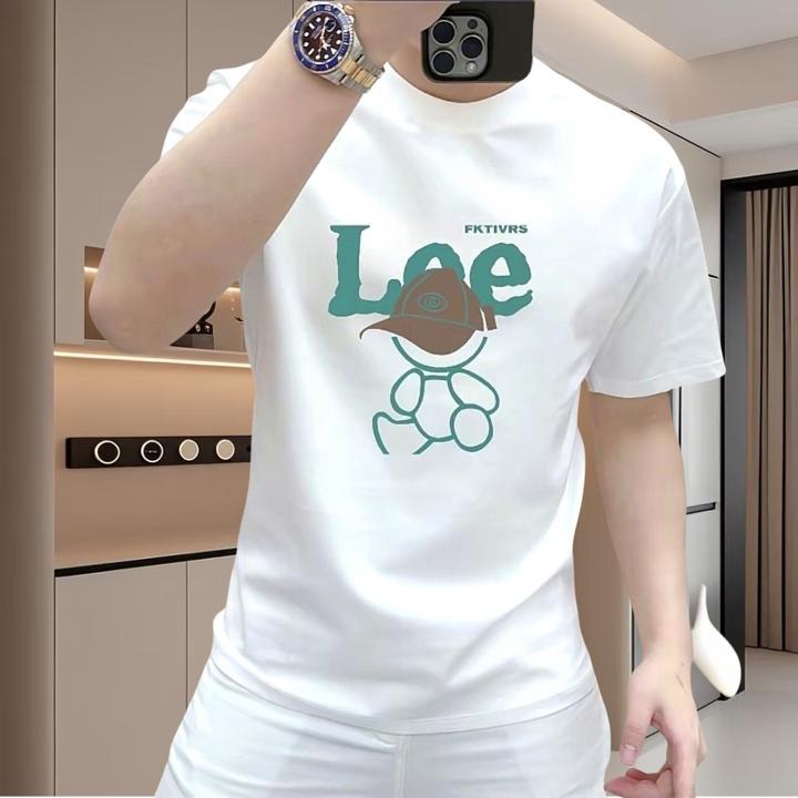 夏季休闲短袖青年男士柔软薄款insT恤男装半袖春夏高品质