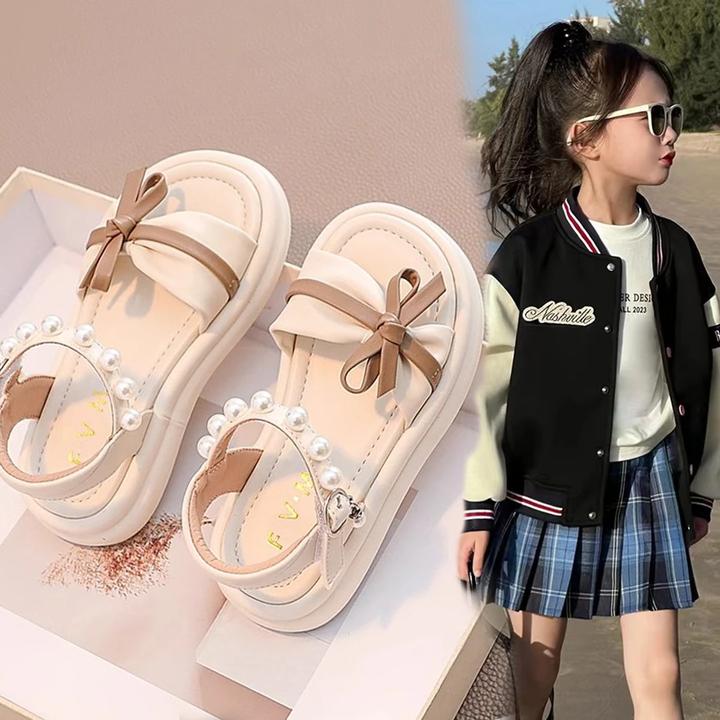 小黄鸭女童鞋子儿童公主凉鞋2025夏季新款大童洋气软底儿童鞋百搭