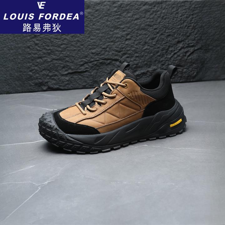 Louis Fordea/路易弗狄男鞋鞋子男潮鞋厚底轻便户外徒步运动鞋
