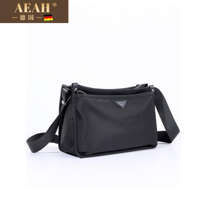 AEAH高档品牌男士单肩包尼龙小包包2025新款男包横款牛津布斜挎包