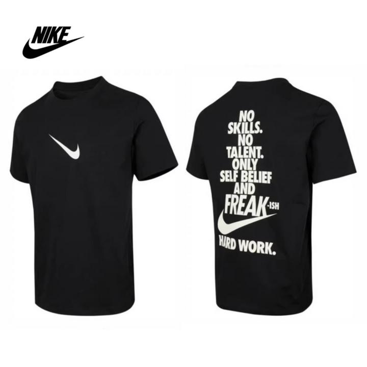 NIKE耐克男女25夏季斜钩美式字母串标短T恤HV1694-010