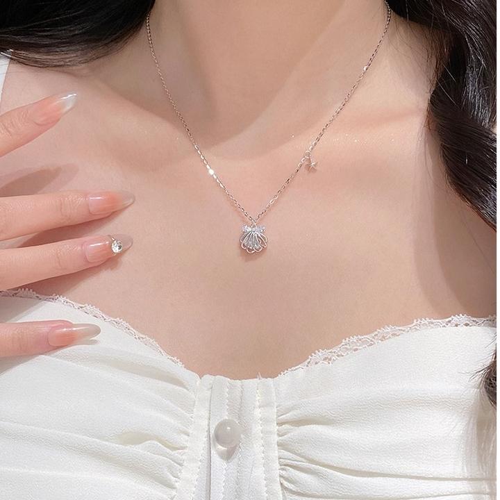 FARCOKO/法蔻 链子足银 一贝子项链轻奢小众七夕礼物送闺蜜送女友