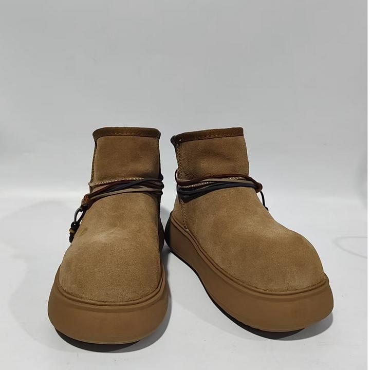 索伦部蒙途102-97冬季女士卡皮巴拉鞋加棉保暖