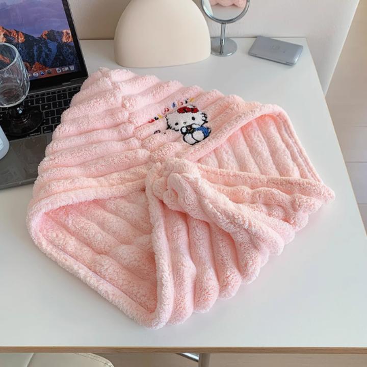Hellokitty凯蒂猫浴巾女成人家用比纯棉吸水儿童可爱卡通浴巾yj