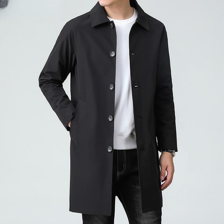 路茨梅帕中长款风衣男士高级感商务休闲修身潮男装大衣春秋季外套