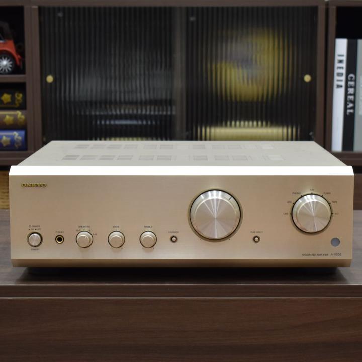 二手日本原装进口Onkyo/安桥 A-9555 HiFi发烧合并纯功放