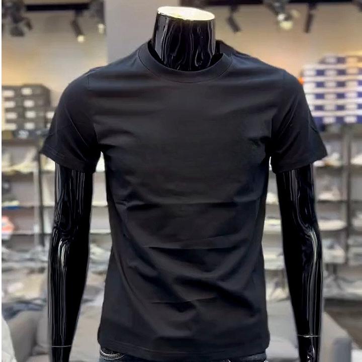 2025新款重磅纯棉短袖T恤青年男女款夏季潮牌百搭修身圆领上