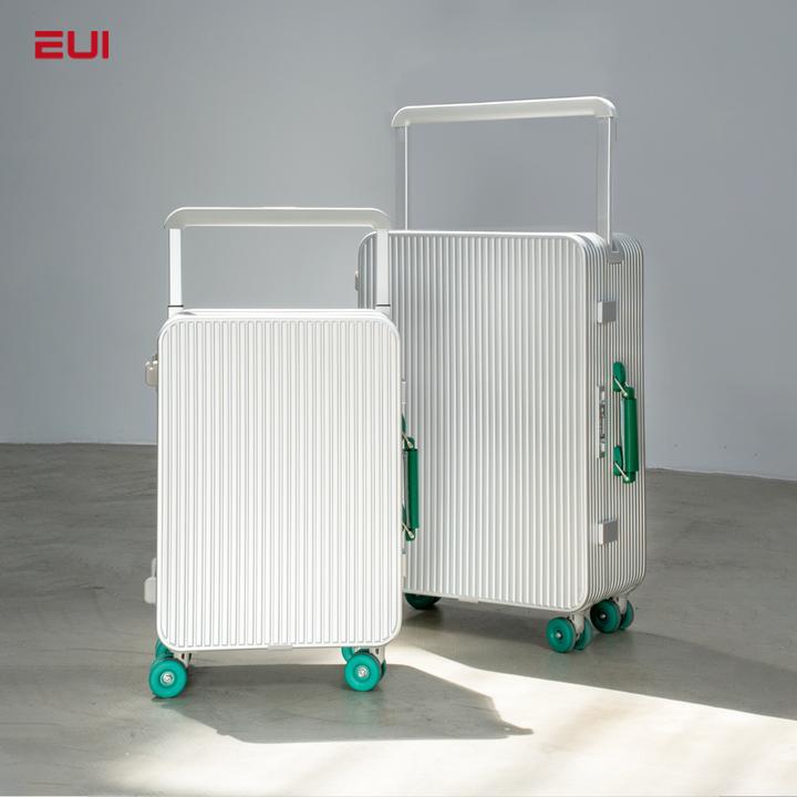 EUI全铝镁合金宽拉杆行李箱商务旅行箱登机箱20寸密码箱26男女