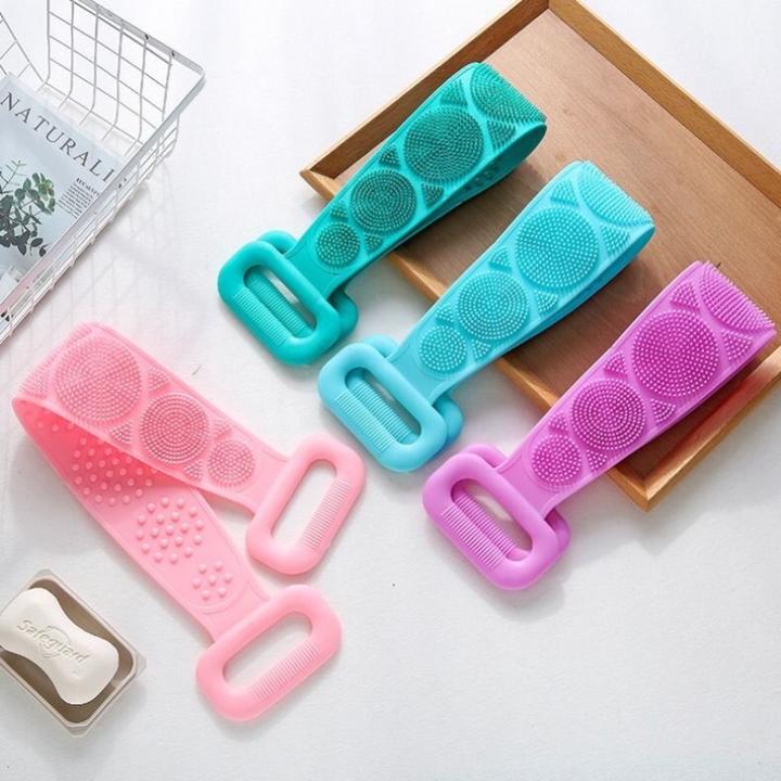 双面硅胶搓澡巾洗澡搓背神器男女大人洗澡巾搓泥灰长条后背沐浴刷